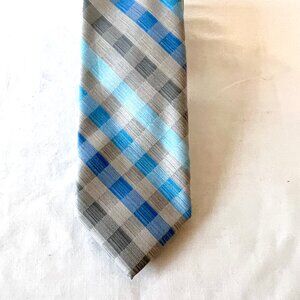 Apt. 9 Gray and Blue Tie, with Tie Bar, 57" x 2.75" New without Tags